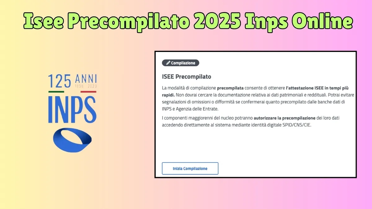 Isee Precompilato 2025 Inps